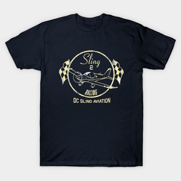 Distressed Sling 2 Racing on dark T-Shirt by ocsling